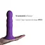 Ділдо з вібрацією Adrien Lastic Hitsens 3 Purple, відмінно для страпону, діаметр 4 см, довжина 18,2 см - мініатюра 4