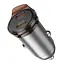 Автомобильное зарядное устройство для Hoco NZ16B 2 Type-C PD 45W metal grey - миниатюра 3