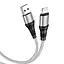 Кабель Hoco X50 Excellent charging data for Lightning 2,4A/1 м Grey - мініатюра 1