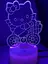 Светильник ночник 3D Hello kity, RGB 16 цветов, USB - миниатюра 7