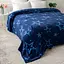 Плед Love You Созвездие грез 150x200 см велсофт темно-синий (9101) - миниатюра 2
