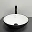 Умивальник VBI Amalfi black white накладний VBI-013401, Чорний матовий - мініатюра 2
