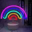 Світлодіодна неонова вивіска з підставкою HOSYMO Rainbow Neon Sign - мініатюра 2