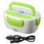 Автомобильный ланч- бокс с подогревом Electronic Lunchbox от прикуривателя на 1 л Зеленый - миниатюра 1