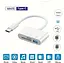 Універсальний кардридер 3-в-1 (SD/TF/CF) з Type-C і USB-портами, OTG-адаптер для телефонів, ноутбуків та ін. - мініатюра 3