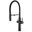 Змішувач для кухні на дві води з гнучким виливом Mixxus VTM-021 MI6089 Чорний матовий - мініатюра 1