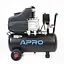 Компресор одноциліндровий Apro OFD-24 1,5кВт 205л/хв 24 л 2 крана 30412 - мініатюра 2