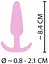Анальна пробка Cuties Mini Butt Plug 8.4 см (рожевий) - мініатюра 7