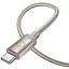 Дата кабель Hoco X117 Star USB to Type-C 3A (1m) Gold - мініатюра 3