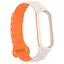 Ремешок Dual-color Magnetic для Xiaomi Mi Band 9/8/10 White/Orange - миниатюра 3