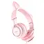 Накладні навушники Hoco W36 Cat ear (3.5mm/1.2m) Pink - мініатюра 2