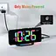 Будильник із живленням від мережі з нічним світлом RGB з Europlug - мініатюра 3