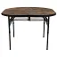 Стіл Bo-Camp Woodbine овальний 100x70 см коричневий/чорний(DAS302783) - мініатюра 2