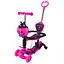 Самокат детский 3-х колесный Scooter Children's SC2501(Pink) 3в1 светящиеся колеса, розовый - миниатюра 1