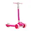 Самокат дитячий 3-х колісний HS2014 (RL7T) складаний, колеса, що світяться, PU Рожевий - мініатюра 1