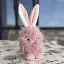 Великодній зайчик "Пухнастик" рожевий малий MIS LT - мініатюра 1