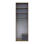 Шафа для одягу Doros Ронді з високою антресолею Дуб Артізан/Графіт 2 ДСП 82х52х260 (42005186) - мініатюра 5