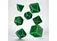 Набір кубиків Celtic 3D Revised Green & black Dice Set , 7 шт. (SCER15) - мініатюра 2