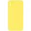 Чехол Silicone Case Square Full Camera Protective AA No Logo для Apple iPhone XS Max 6.5 Желтый/Yellow - миниатюра 1