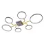 Люстра стельова Brille в зал LED 40W WW+NW+CW GY (BR-01 640C/6) - мініатюра 1