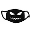 Маска тканевая Geekland Аниме рожицы злая мордочка чёрная MS 018 - миниатюра 1