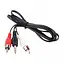 Кабель-перехідник jack 3.5 на 2 тюльпани для аудіопристроїв - мініатюра 2