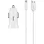 Автомобільний зарядний пристрій Hoco Z2 Car charger set with Micro cable 1USB 1.5A Білий - мініатюра 1