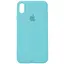 Чохол Epik Silicone Case Full Protective AA для Apple iPhone XS Max 6.5 Бірюзовий/Marine Green - мініатюра 1