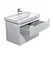 Тумба Мойдодир Malaga 80-A Білий з умивальником Vivace 80 Білий - мініатюра 2