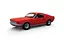 Конструктор Airfix автомобіль Ford mustang GT 1968 Quickbuild червоний J6035 - мініатюра 4