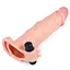 Насадка на пенис с вибрацией Lovetoy Pleasure X-Tender 18.5 см телесный - миниатюра 3