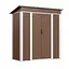 Хозблок-сарай металлический SS-01 с односкатной крышей 1850х1800х900 мм Коричневый - миниатюра 4