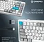 Клавиатура игровая механическая GamePro MK-266-WH Asgard Yord Keychron Super Red Switch Bluetooth 5.2/2.4 ГГц/USB White - миниатюра 5