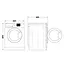 Стиральная машина Whirlpool фронтальная 10 кг 1400 A+++ 60 см дисплей пара инвертор люк черный белый - миниатюра 8