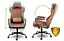 Кожаное офисное кресло с технологией SoftSwing Sofotel Werona Brown +2 подушки в подарок - миниатюра 6