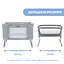 Кроватка Chicco Next2Me Forever 3 в 1 Серая (79650.61) - миниатюра 4