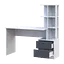 Офісний стіл Doros Т7 Білий/Графіт 136х55х138 (41516058) - мініатюра 4