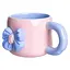 Чашка фарфоровая Yiwu с магнитом 400 мл розовый с голубым Yiwu FM-52C - миниатюра 3