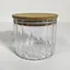 Емкость стеклянная Vittora с деревянной крышкой круглая янтарь 800 мл VT-8008 (135513) - миниатюра 3