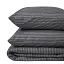 Літній постільний комплект MirSon №2931 Сolor Fun Line Stripe Black Bamboo 220х240 см чорний (2200010961409) - мініатюра 2