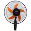 Напольный поворотный электрический вентилятор Wimpex WX-1612 с защитной решеткой 100Вт Черный/Оранжевый - миниатюра 3