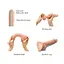 Реалістичний фалоімітатор Strap-On-Me Sliding Skin Realistic Dildo Vanille - XXL, рухливий ефект - мініатюра 3