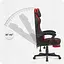 Крісло Cabro C504 Black-Red (тканина) - мініатюра 5