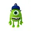 Флеш-накопитель Wibrand USB 2.0 Mike Wazowski 16Gb зеленый - миниатюра 3