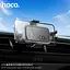 Автотримач для телефона HOCO H78 Vista push-type car holder (air outlet) Black Metal Gray - мініатюра 9