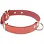 Нашийник для собак Zoo-hunt шкіряний подвійний червоний ОД 2,5/36-45 см - мініатюра 1