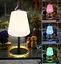 Настільна лампа RGB LED на сонячній батареї, чорний, білий, змінює колір, H 30 см - мініатюра 2