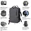Рюкзак NikiBo Journey 20-30 л серый (30012505-07) - миниатюра 3