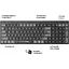 Клавіатура OfficePro SK985B Black (128852) - мініатюра 8