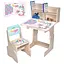 Дитяча парта Bambi N 2071-9-2 Єдиноріг зі стільчиком та регульованою висотою - мініатюра 1